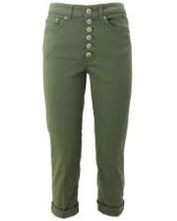 Dondup - Militair Groene Juweel Jeans - Lyst
