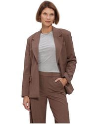 Object - Jassen ,Bruin ,Leer Objlisa Lo Blazer - Lyst