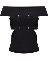 McQueen - Top mit ausschnitten - Lyst
