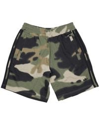 adidas - Fitness ,Veelkleurig ,Katoen Camo Camouflage Shorts - Lyst