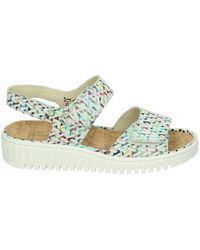 Waldläufer - Sportliche Sandalen Weiß Wildleder Willow - Lyst