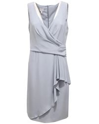 Armani - Kleedjes ,Blauw ,Mouwloze Jurk Lichte Collectie Model - Lyst