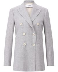 Lardini - Slim-Fit Double-Breasted Blazer - Lyst