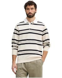 Guess - Gestreifter Poloshirt-Pullover - Lyst