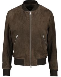 Arma - Didier Suede Bomber Jacket - Lyst