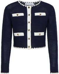 Self-Portrait - Cardigan All'Uncinetto Auto -Ritratto - Lyst