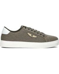 PME LEGEND - Grüne Leinwand-Sneaker Mit Wildleder-Paneelen - Lyst
