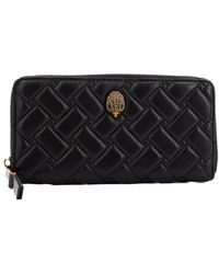 Kurt Geiger - Accessoires ,Zwart ,Leer K Zip Around Wallet Eagle - Lyst