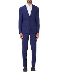 Brian Dales - Kostuums ,Blauw ,Blauw Milano Pak Voor Mannen - Lyst
