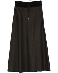 D.exterior - Rokken ,Bruin ,Midi Rok - Lyst