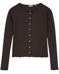 Skall Studio - Truien & Vesten ,Bruin ,Katoen Edie Cardigan - Lyst
