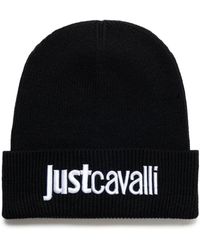 Just Cavalli - Logo bestickte beanie - Lyst