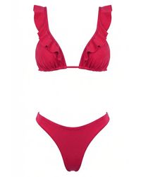 Miss Bikini - Badmode ,Rood ,V6101S Triangle Top - Lyst