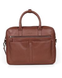 Howard London - Schwarze Leder Laptoptasche Für Geschäft - Lyst