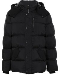 Moose Knuckles - Giacca trapuntata con logo nero - Lyst
