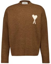 Ami Paris - Round-Neck Strickwaren - Lyst