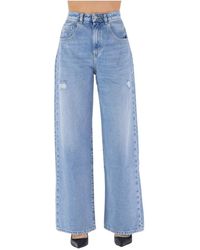 ICON DENIM - Weite bein denim jeans - Lyst