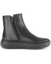 Gabor - Schwarze geschlossene booties stiefeletten - Lyst