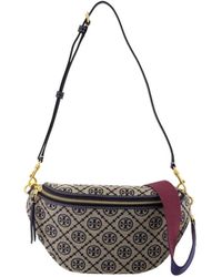 Tory Burch - Blaue Baumwoll-Crossbody-Gürteltasche - Lyst