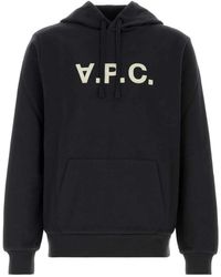 A.P.C. - Stretch Cotton Sweatshirt - Lyst