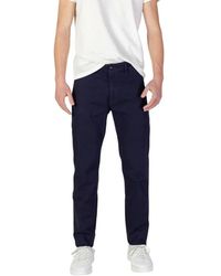 HUGO - Blaue baumwolljeans & hose kollektion - Lyst