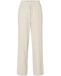 SELECTED - Viva-Gulia Hw Lange Linnen Broek - Lyst