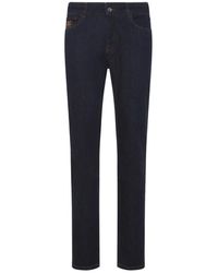 Etro - Roma Dark Cotton Jeans - Lyst