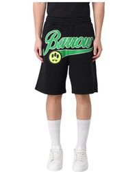 Barrow - Schwarze Logo-Shorts Für Männer - Lyst