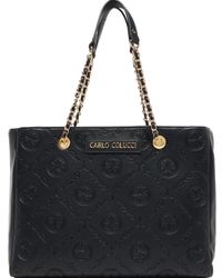 carlo colucci - Shopper Mit Geprägtem Logo - Lyst