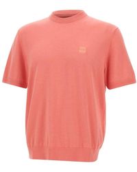 HUGO - Truien & Vesten ,Roze ,Katoen Kanacho Sweater - Lyst