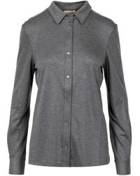 Semicouture - Overhemden ,Grijs ,Shirt Nuria - Lyst