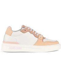 Roberto Cavalli - Monogramm-sneaker mit logo-print - Lyst