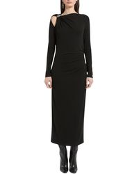 Marella - Mllpatto Jurk Met Asymmetrische Uitsnijding Bij De Schouder - Lyst