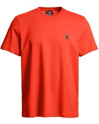 Parajumpers - Tops ,Oranje ,Katoen Patch Tee - Lyst