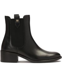 Kazar - Schwarze Slipper Mit Gummizügen Und Schlaufen - Lyst