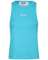 MSGM - Sleeveless Tops - Lyst