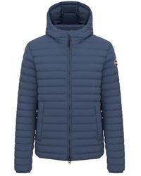 Colmar - Jassen ,Blauw ,Blauwe Donsjas Extra Slim Fit - Lyst