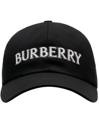 Burberry - Logo Gabardine Baseball Cap - Lyst
