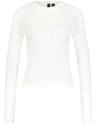 Y-3 - Tops ,Wit ,Katoen Long Sleeve Top - Lyst