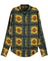 Scotch & Soda - Bedrucktes seidenhemd mit langen ärmeln - Lyst