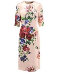Dolce & Gabbana - Abito Floreale - Lyst