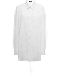 Ann Demeulemeester - Camisa blanca clásica con detalle de encaje - Lyst