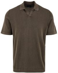 Drumohr - Braunes polo shirt - Lyst