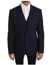 Dolce & Gabbana - Blazer Vest 2-Delig Wol Martini - Lyst