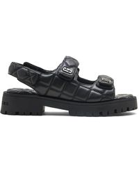 Marc Jacobs - Schwarze Offene Zehen Blockabsatz Schuhe - Lyst
