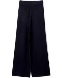 Max Mara - Broeken ,Blauw ,Polyester Marzia Broeken - Lyst