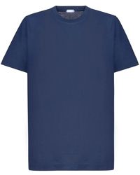 Zanone - T-shirt in cotone blu modello z0178 - Lyst