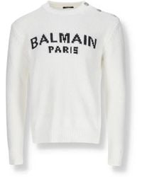 Balmain - Knitwear > round-neck knitwear - Lyst