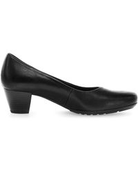 Gabor - Schwarze Leder Damen Pumps - Lyst
