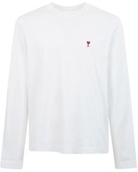 Ami Paris - Ami De Coeur Long Sleeve T-Shirt - Lyst